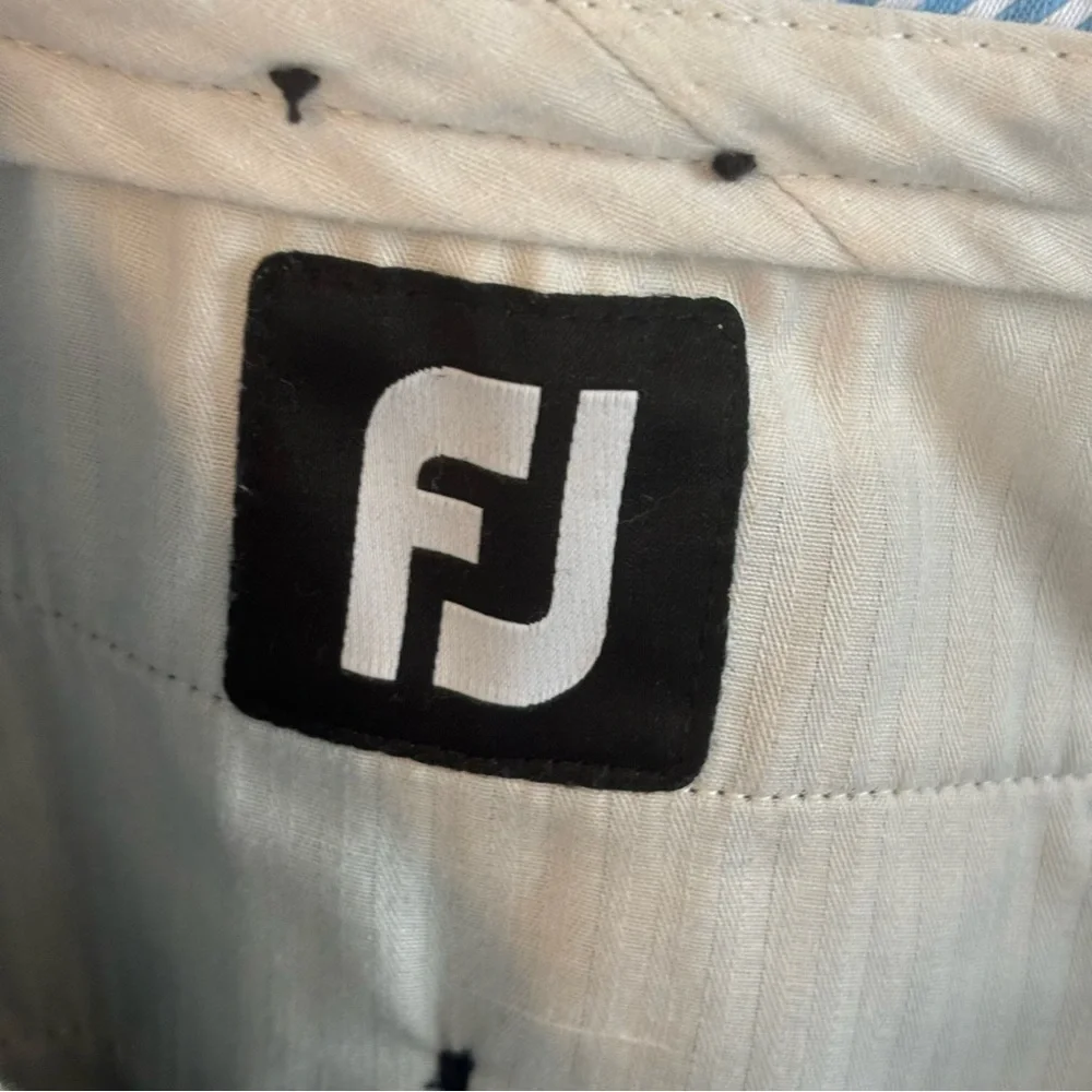 FootJoy FJ Blue Flat Front Chino Stretch Performance Sporty Golf Pants Men 38x30 - Picture 4 of 8